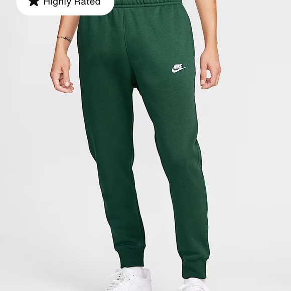 Nike Forest Green Fleece Jogger Sweat Pants - Picture 1 of 4